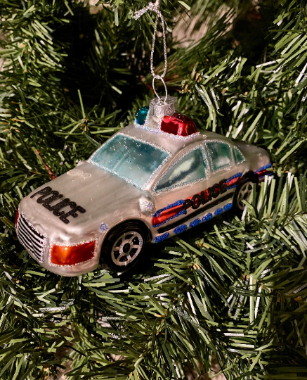 Police Car Christmas Ornament