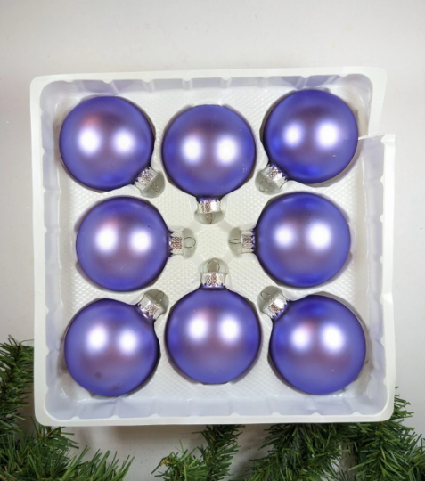 Vintage Purple Christmas Ornaments