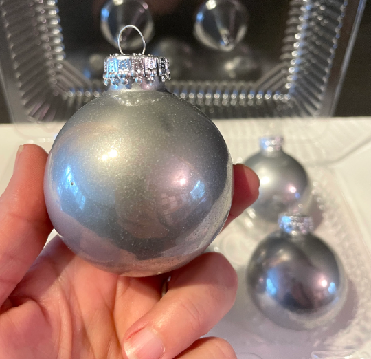 Vintage Silver Christmas Ornaments