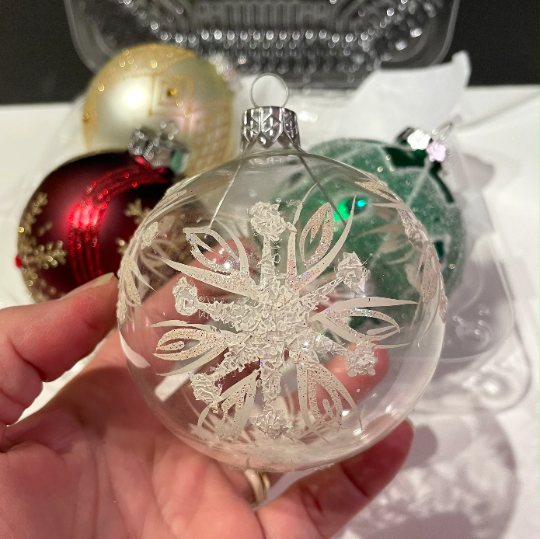 Vintage Large Glass Christmas Ornaments