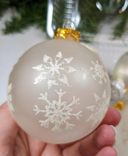 Vintage Snowflake Christmas Ornaments