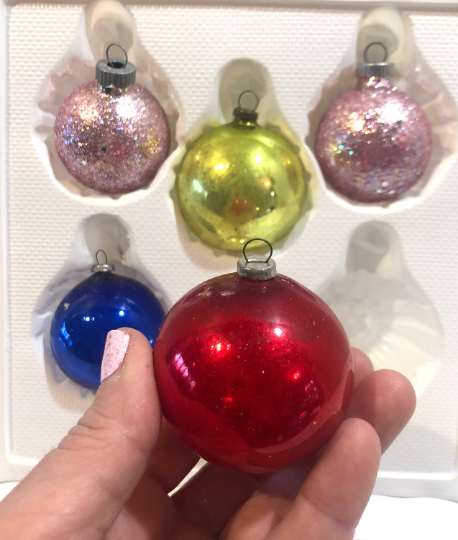 Vintage Shiny Brite Christmas Ornaments