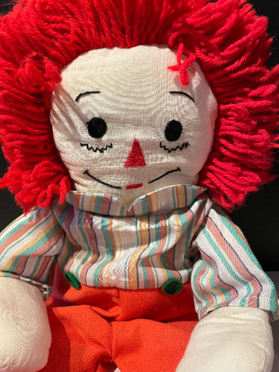 Vintage Hand Made Raggedy Andy Doll