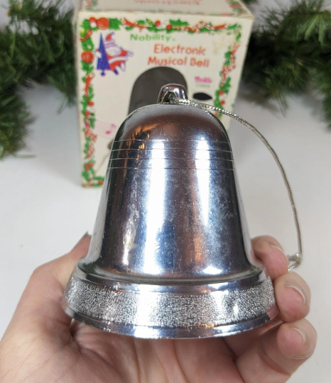 Vintage Nobility Electronic Musical Bell Christmas Ornament