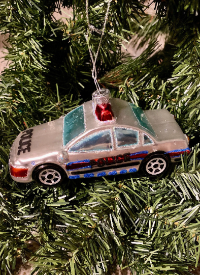 Police Car Christmas Ornament