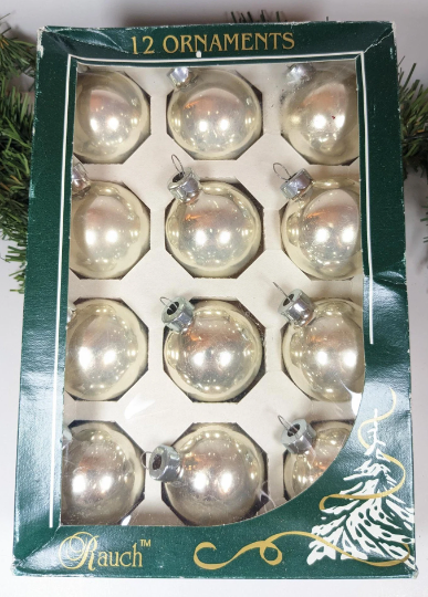 Vintage Rauch Silver Ornaments