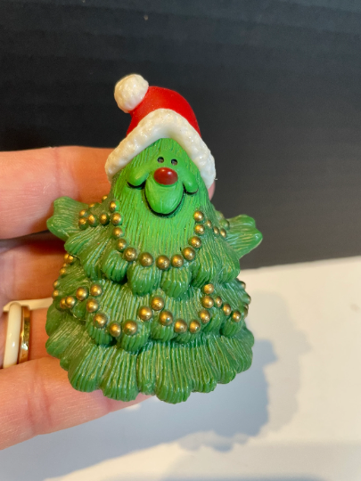 Vintage 1982 Hallmark Jolly Christmas Tree Christmas Ornament