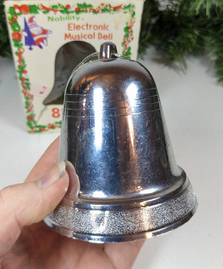 Vintage Nobility Electronic Musical Bell Christmas Ornament