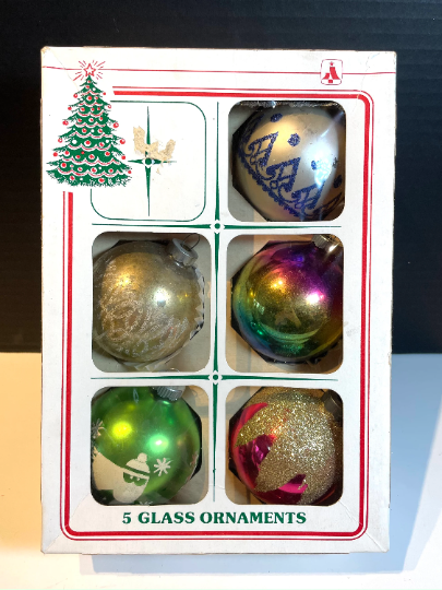 Vintage Shiny Brite Christmas Ornaments