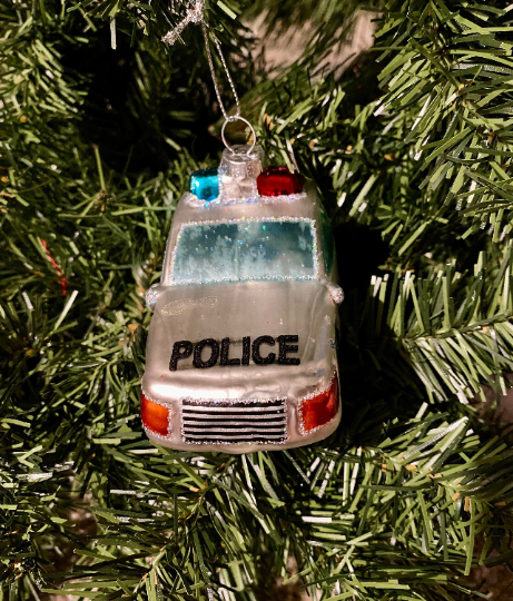 Police Car Christmas Ornament