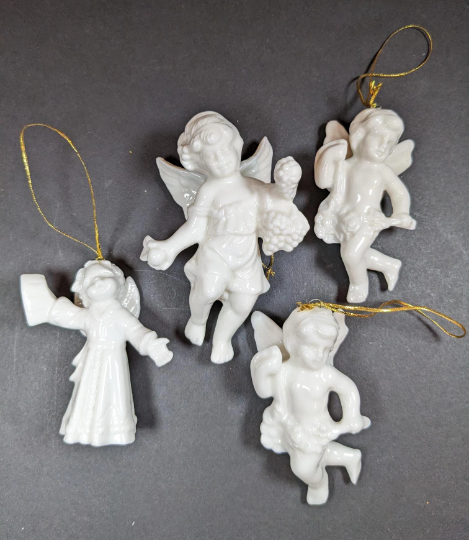 Ceramic Angel Christmas Ornaments