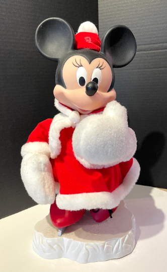 Vintage Disney Minnie Mouse Animated Christmas Figure