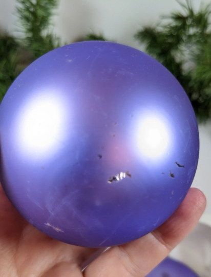 Vintage Purple Christmas Ornaments