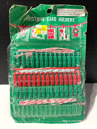 Vintage Christmas Card Holder Clips NIP