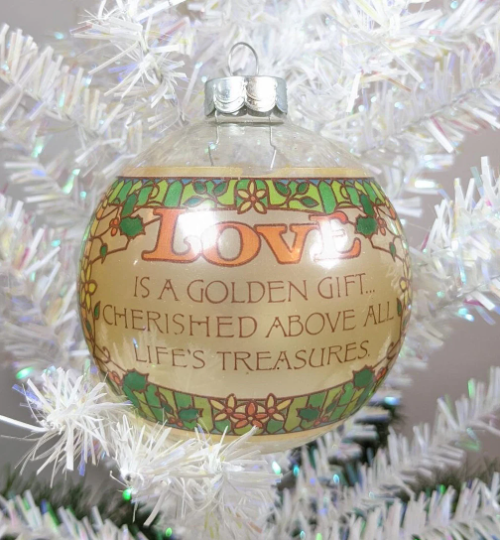 Vintage Hallmark 1977 Love Christmas Ornament