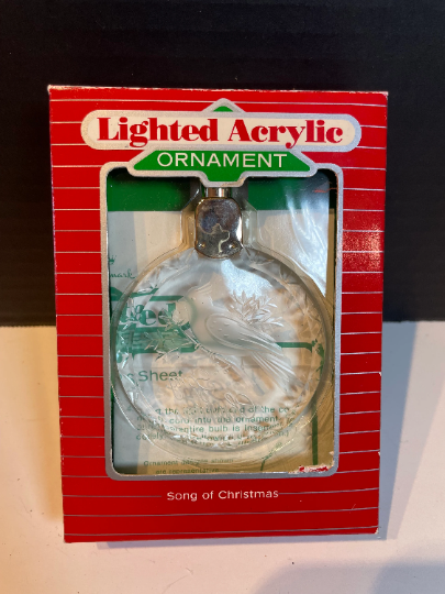 Vintage Hallmark 'Song of Christmas' Lighted Ornament