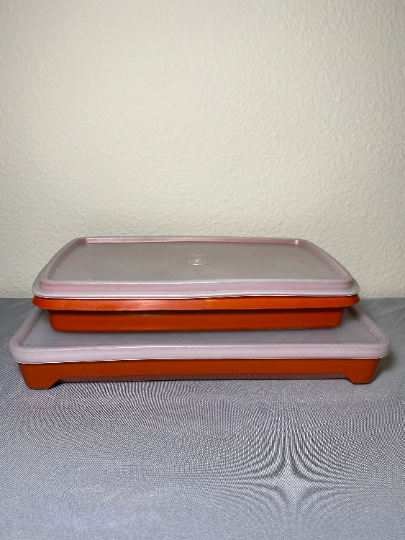 Vintage Tupperware Paprika Meat Keeper Containers