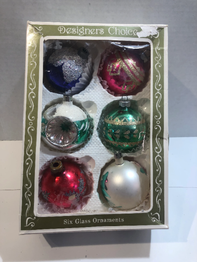 Vintage Shiny Brite Christmas Ornaments