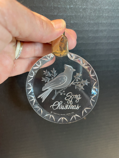 Vintage Hallmark 'Song of Christmas' Lighted Ornament