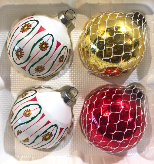 Vintage Netted Christmas Ornaments