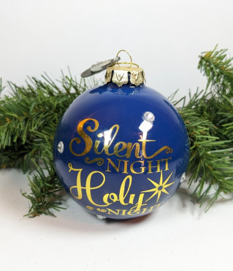 Silent Night Holy Night Christmas Ornament