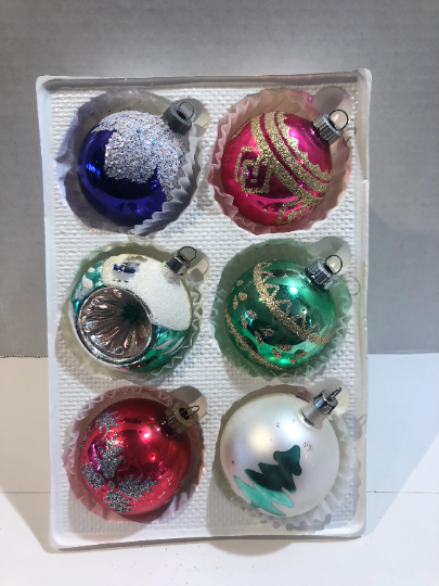 Vintage Shiny Brite Christmas Ornaments