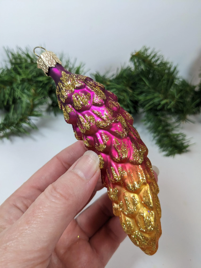 Glistening Pinecone Old World Christmas Ornament