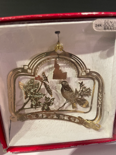 Vintage Idaho Nations Treasures Christmas Ornament