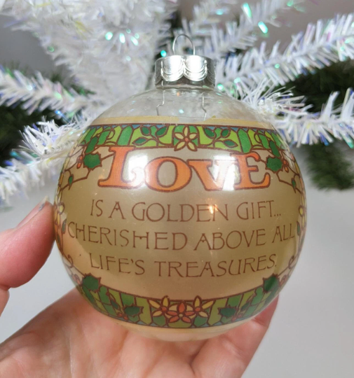 Vintage Hallmark 1977 Love Christmas Ornament