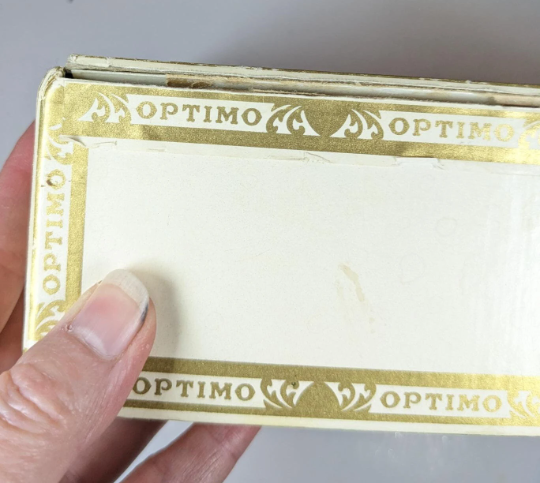 Vintage Optimo Admirals Cigar Box