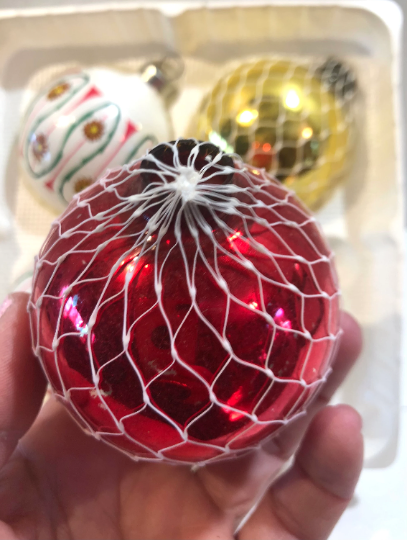 Vintage Netted Christmas Ornaments