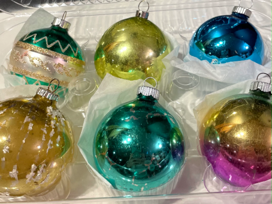 Vintage Shiny Brite Christmas Ornaments