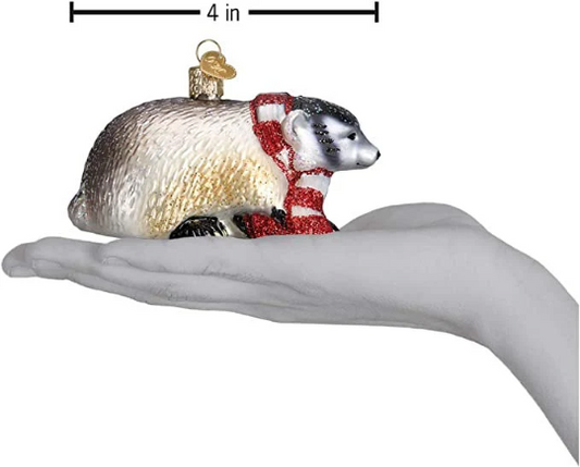 Old World Christmas Badger Ornament