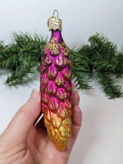 Glistening Pinecone Old World Christmas Ornament