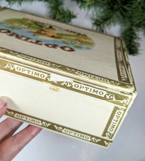 Vintage Optimo Admirals Cigar Box