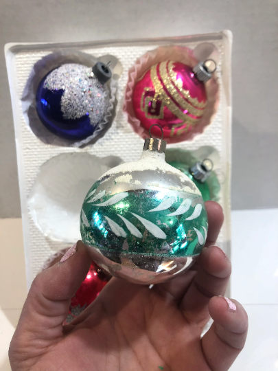 Vintage Shiny Brite Christmas Ornaments