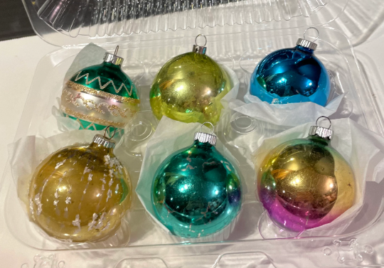 Vintage Shiny Brite Christmas Ornaments