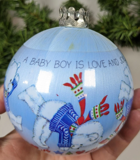 Vintage Hallmark 1983 Baby Boys First Christmas Ornament