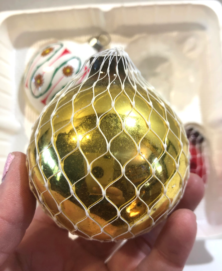 Vintage Netted Christmas Ornaments