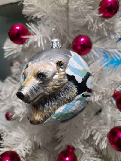 3D Polar Bear Retired Old World Christmas Ornament