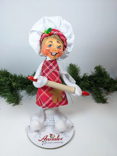 Sugar & Spice Chef Elf Hand Made Annalee Christmas Doll