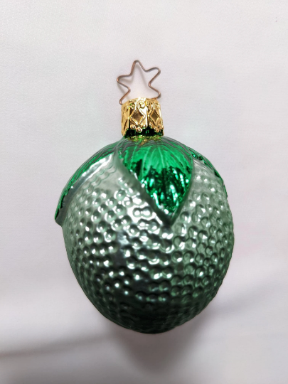Lime Retired Old World Christmas Inge Glas Ornament