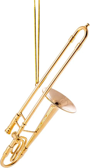 Gold Trombone - Broadway Gifts Co. Ornament