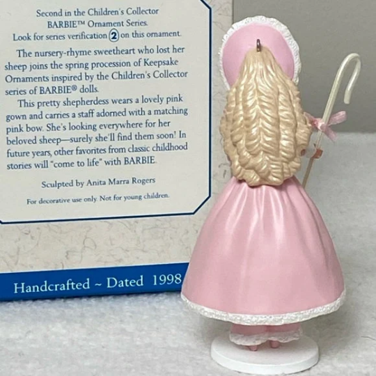 Barbie as Little Bo Peep - Hallmark Keepsake Ornament 1998