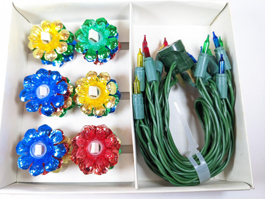 Vintage Noma Minilites Flower Christmas Light Stand