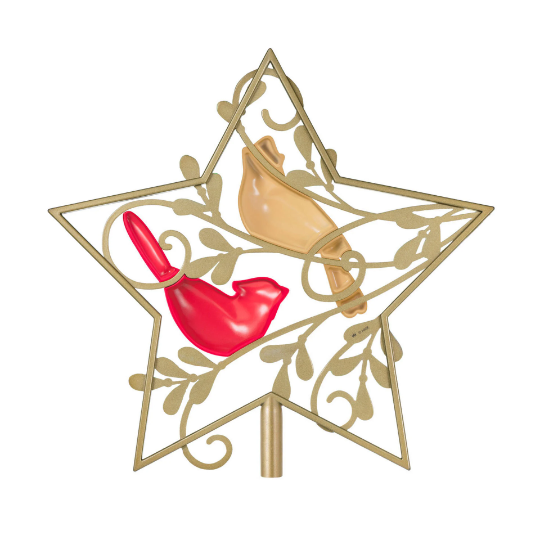 Cardinal Couple Tree Star - Hallmark Keepsake Tree Topper