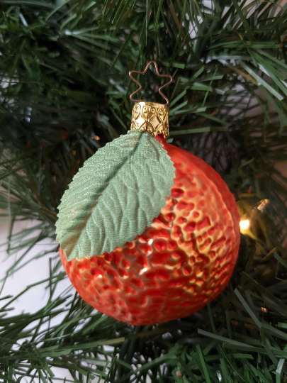 Orange Retired Old World Christmas Inge Glas Ornament