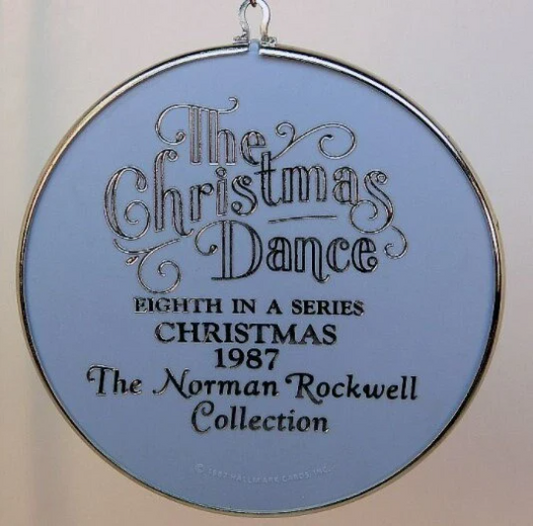 The Christmas Dance - Norman Rockwell #8 Cameo - Hallmark Keepsake Ornament 1987