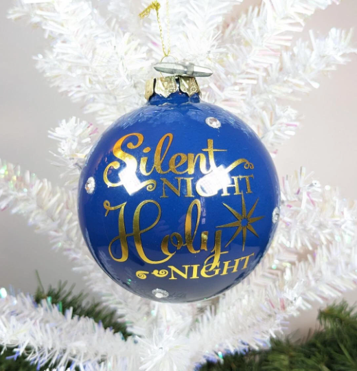 Silent Night Holy Night Christmas Ornament