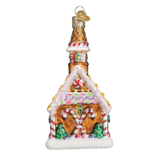 Gingerbread Church Old World Christmas Ornament